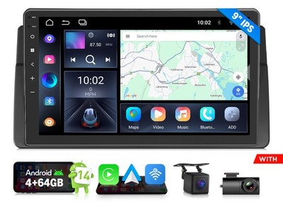 Eonon E46X7A 9'' Android 14 4+64GB Autoradio für BMW 3er E46 GPS Navi CarPlay DSP