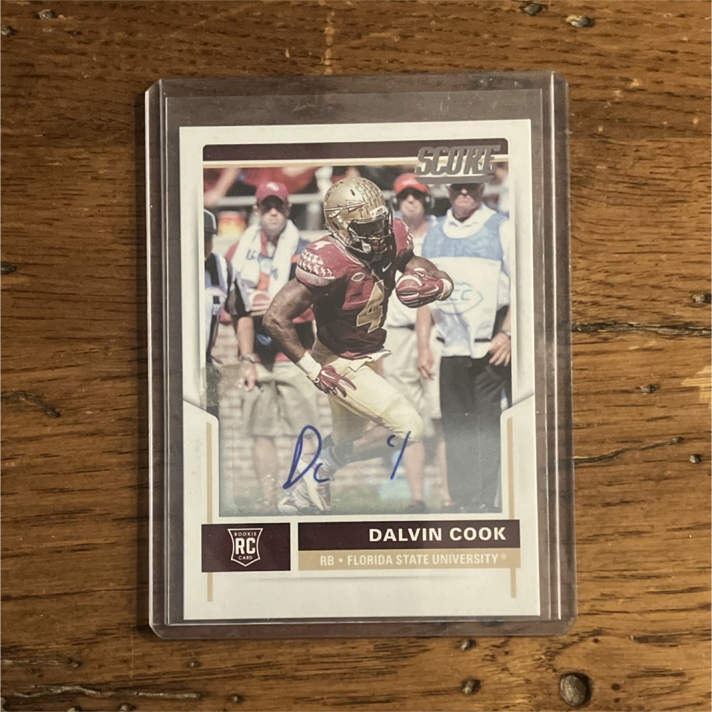 Score 2017 Rookies Dalvin Cook #427 Autographed Florida State Seminoles
