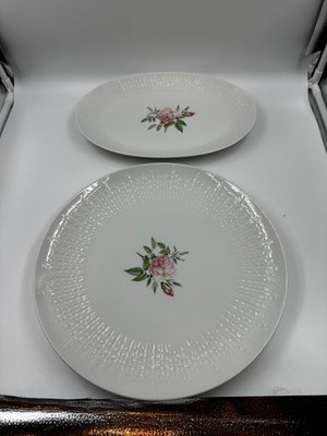 Hutschenreuther Selb Exzellenz Rosita Rosenmotiv Beilagen Platten Set