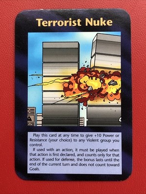 Illuminati New World Order CCG INWO Card Game - Terrorist Nuke