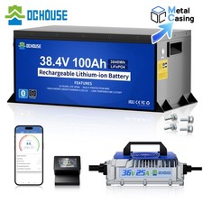 36V 100Ah Golf Cart Lithium Battery 200A BMS with 25A Charger Trolling Motor RV