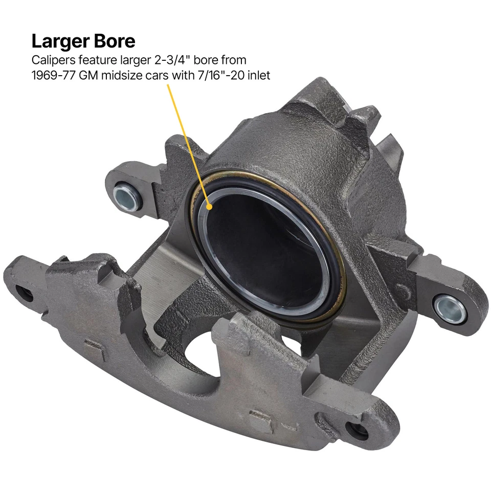 Speedway Motors Deluxe 1964-74 GM A Body Chevy Chevelle Car Front Disc Brake Kit - Image 4 of 4