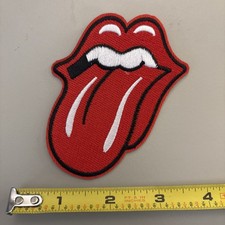Rolling Stones Larger Logo Embroidered Iron on patch Punk/Rock/Metal/Music/Art