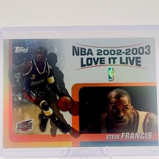 Steve Francis 2003-04 Topps Love it Live #LLSF Houston Rockets