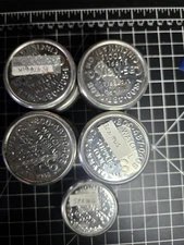 vintage cas-ker casker watchmaker parts movement dial tin storage container