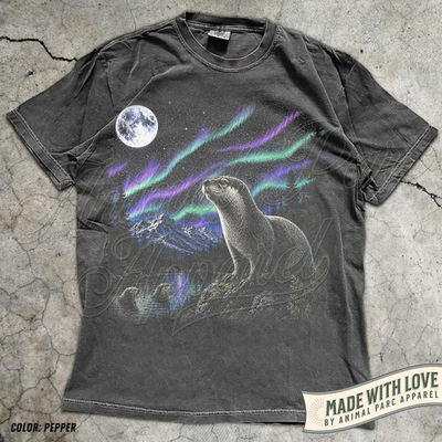 #ad Otter Moon Vintage Animal Nature Water Comfort Tee $16.20