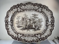 Antique c1830s Ralph Hall Carolina Brown Tran...