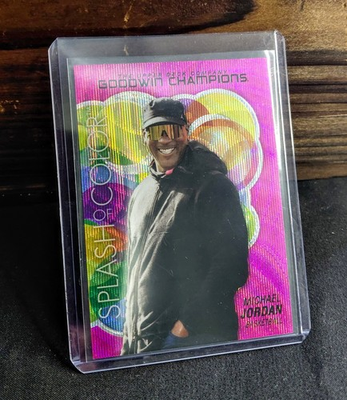 #ad Michael Jordan Splash of Color Pink Wave Upper Deck Goodwin Champions #SCP 76 $3.49