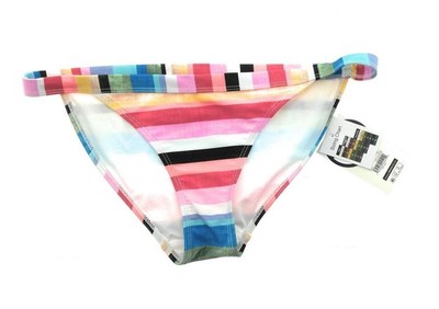 No Boundaries Womens Multi Color Stripe Swim Bottoms Size Small