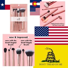 Complete 6-Piece Brush Set for Elegant Makeup Application -  Cruelty-Free