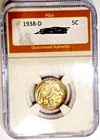 1938-D  Gem BU ++ Buffalo Nickel Lightly Toned Nice Coin No Reserve