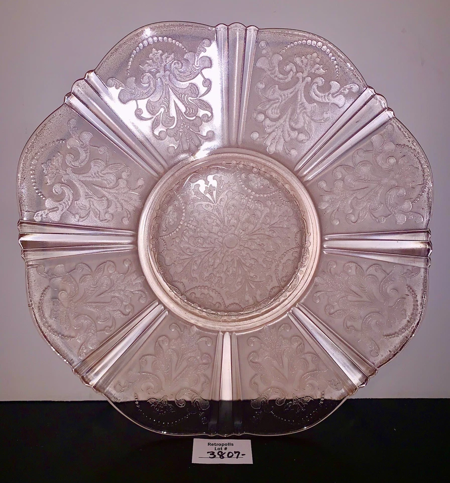 Macbeth Evans American Sweetheart Pink Depression Glass Salver Plate 12” - Image 4 of 4