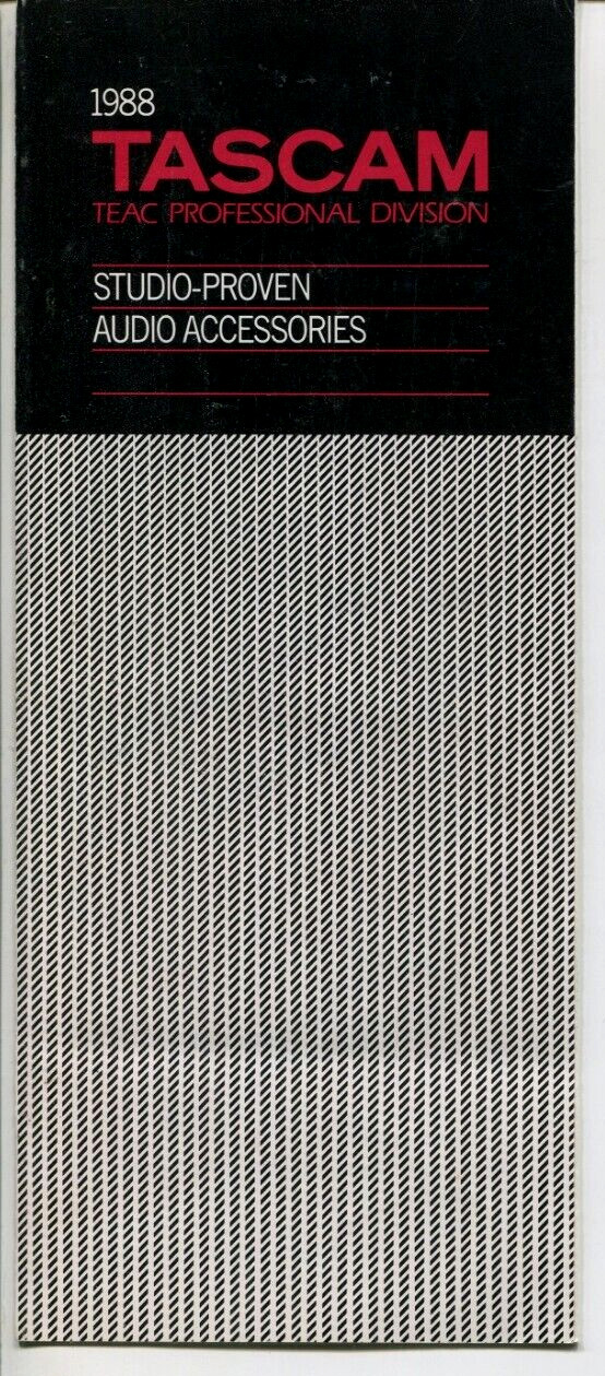 Vintage 1988 Tascam Accessories Brochure-TEAC-Pro Audio
