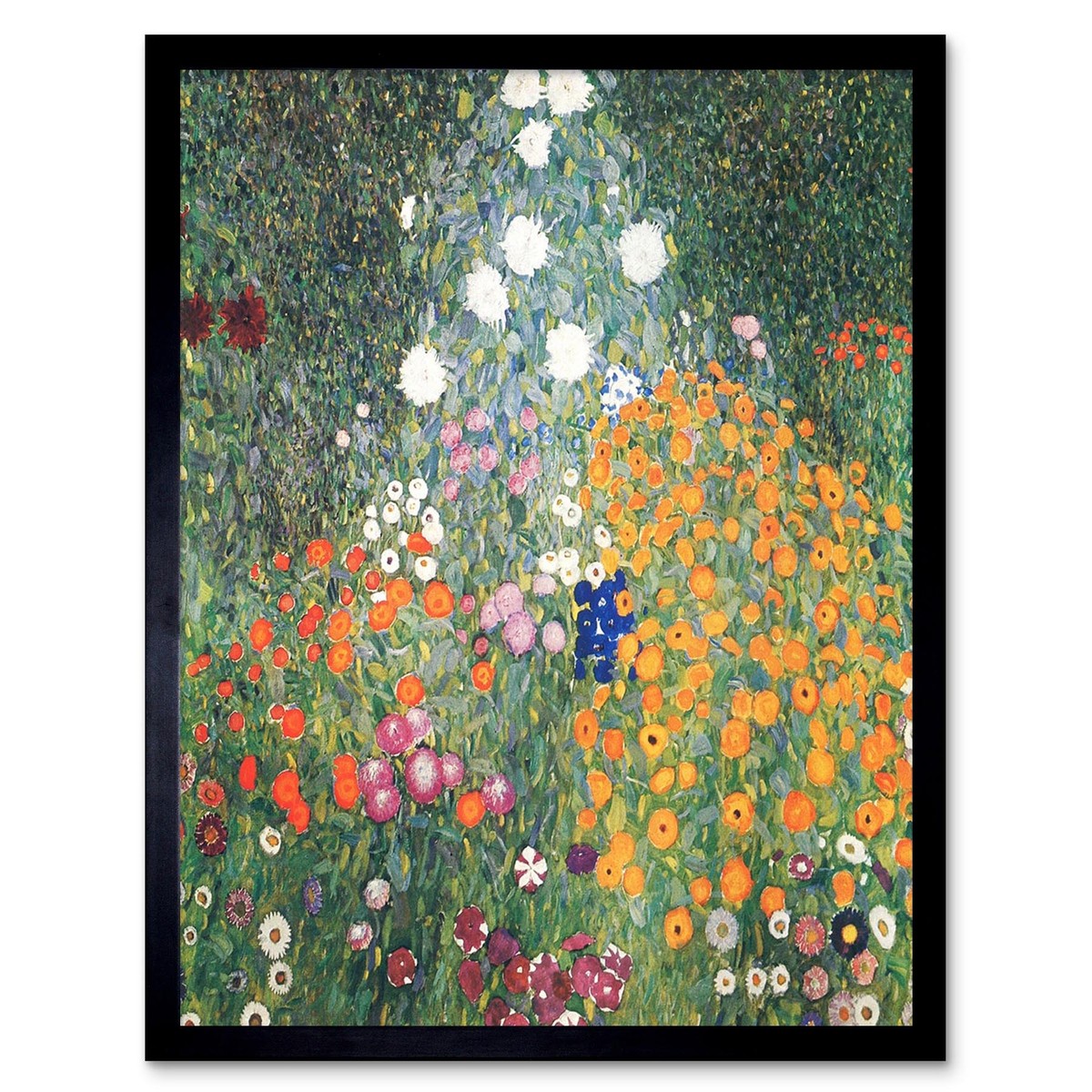 Gustav Klimt Flower Garden 1907 Old Master Painting 12X16 Inch