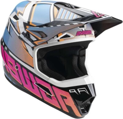 Answer 447783 Blue/Orange/Rhodamine Youth Large AR3 Rapid Helmet