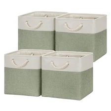 Cube Storage Baskets For Shelves 12 Inch Storage Cubes 4pack Fabric Storage Bask