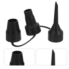 4 Pcs Bike Air Pump Attachments Air Bed Replacement Nozzles Electric m
