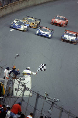 1992 Rolex 24 At Daytona - Finish Old Motor Racing History Photo