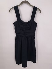 Express Women's Ruffled Little Black Dress Size 2 Short Party