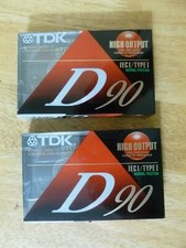 NEW TDK D90 Dynamic Performance High Output Audio Cassette Tape