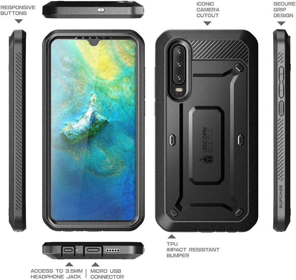 SUPCASE UBPro for HUAWEI P20 P30 Mate20 Pro Rugged Case FullBody ProtectionCover - Image 4 of 4