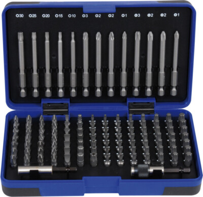 ProJahn Bit-Box XL 6,3 / 1/4'' 25 mm + 75 mm 113-tlg. Akkuschrauber Werkstatt Bit