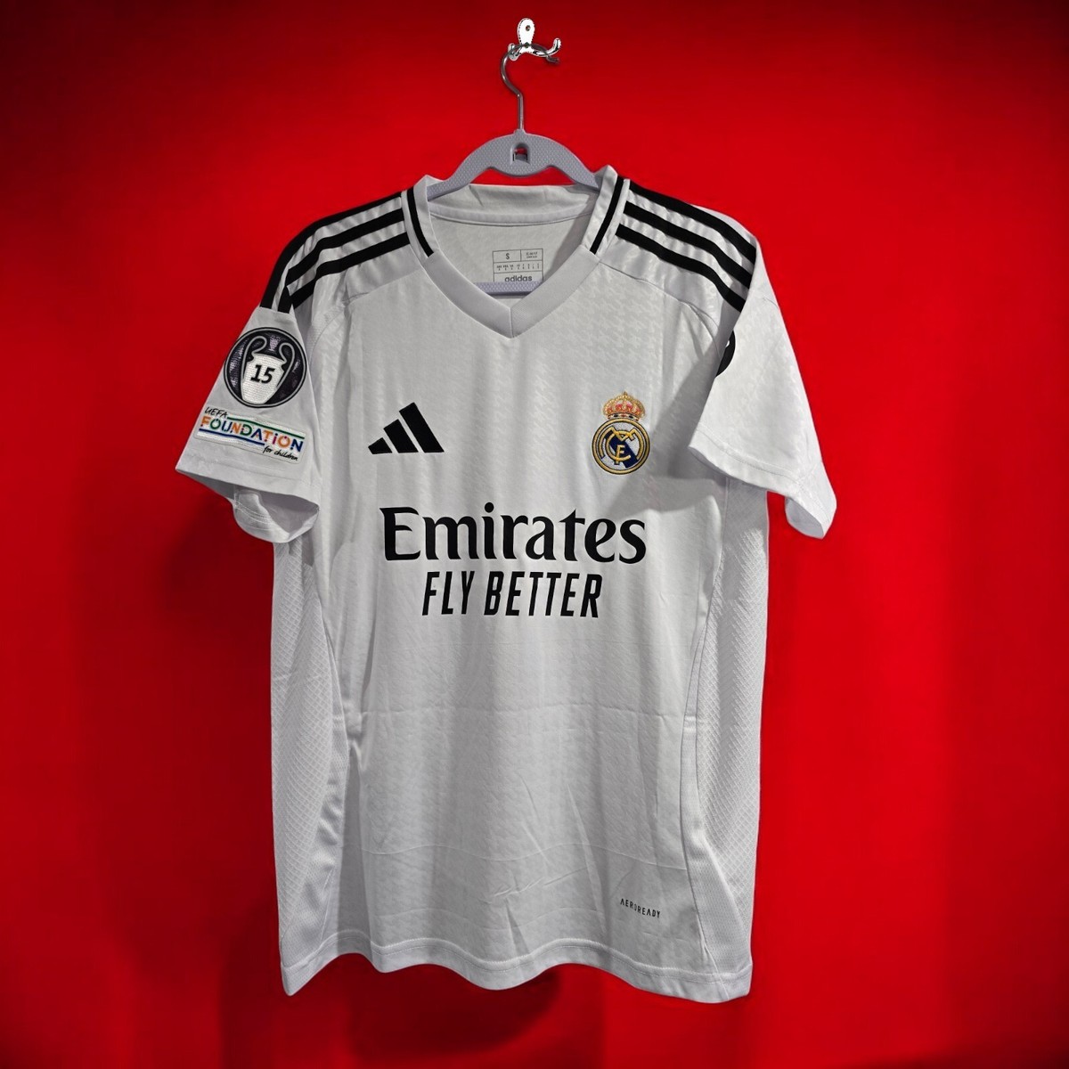 24/25 R. Madrid Home White - Football Soccer - XL Slim Fit - FAN