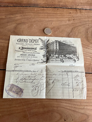 old invoice N78 e bourgeois
