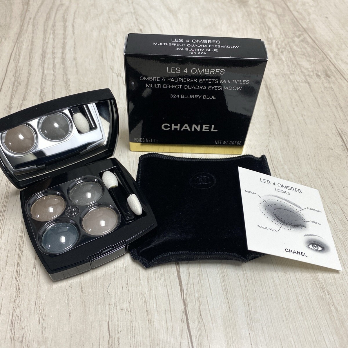 ★新品未使用★CHANEL LES 4 OMBRES 324 ブラーリー ブルー CHANEL LES 4 OMBRES 324 BLURRY BLUE MULTI EFFECT QUADRA EYESHADOW
