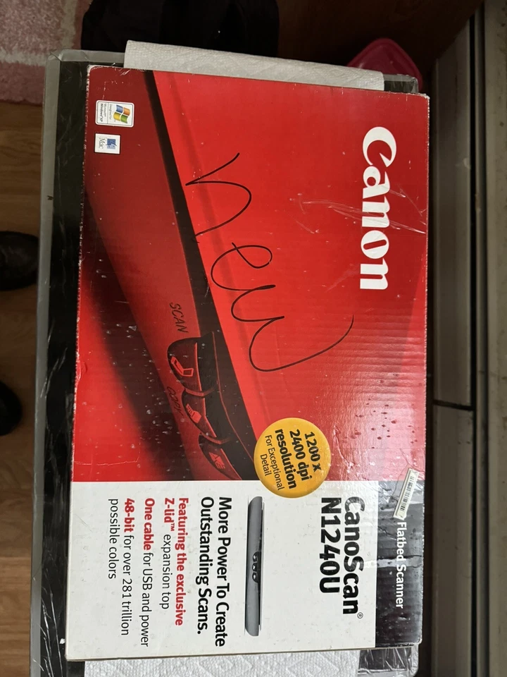 Canon CanoScan N1240U Flatbed Scanner 48-bit USB 1.1 1200x2400 dpi Exceptional - Image 2 of 4