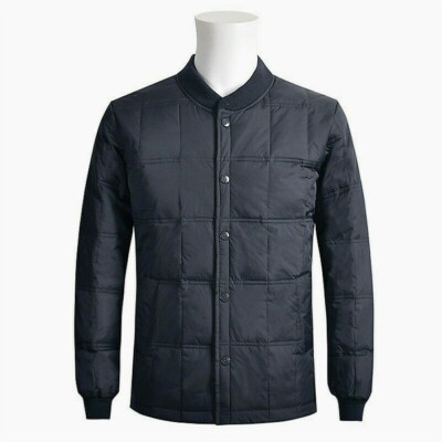 Men's Puffer Jacket Duck Down Coat Warm Winter Padded Outdoor Warmer Outwear Top