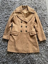 Womens Full Circle Coat Brown Long Size 12 Medium Free Post Lots Listed (l20)