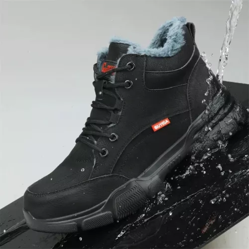 Herren Warm Winter Sicherheitsschuhe Wasserdichte HochTop Arbeitsschuhe - Bild 14 von 24