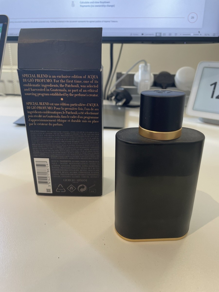 acqua di gio profumo special blend discontinued