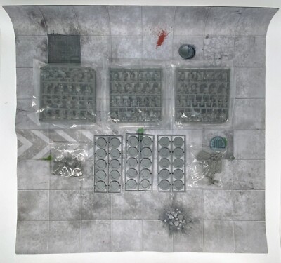 Mantic Games Deadzone - 2013 Kickstarter Forge Father Drill Lot with Playmat