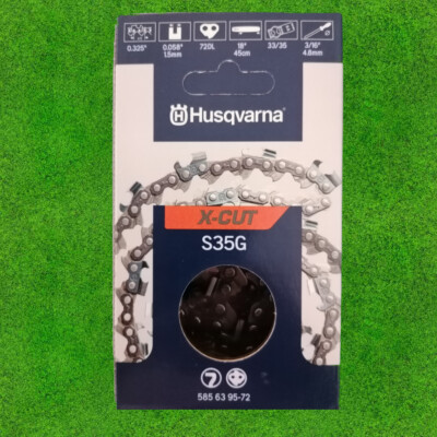 Husqvarna Sägekette X-Cut S 35G S35G 18'' 45cm .325'' HM 1,5mm 72DL für Säge 555