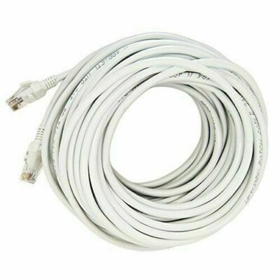 Importer520 100ft RJ45 CAT5 Ethernet LAN Network Cable for PC - White