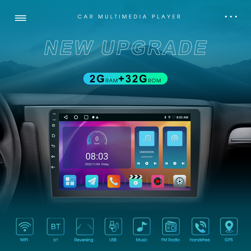 Hodozzy Android 2G+64G Autoradio Für VW Passat Golf 5 6 Jetta T5 Für