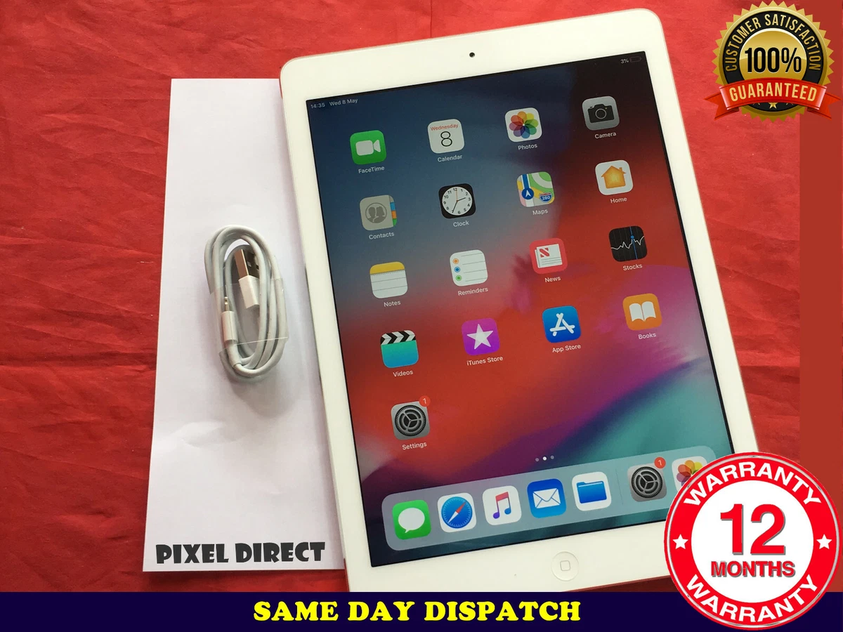Apple iPad Air 1st Gen. 128GB, Wi-Fi, 9.7in - Silver iOS 12 -Ref 981 Apple iPad Air 1st Gen. 128GB, Wi-Fi, 9.7in - Silver iOS 12 -Ref 981