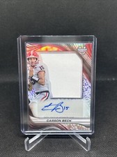 2024 Bowman University’s Best Carson Beck Jumbo Relic Autograph Patch #PJA-CBE
