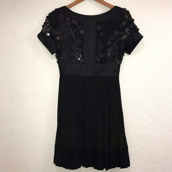 Black paillette dress top