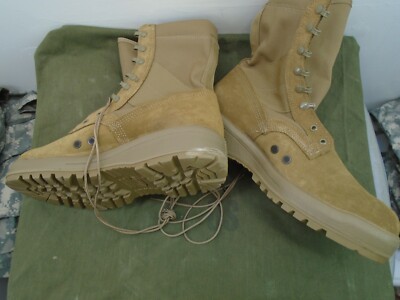 US Army Combat Boots 4W Coyote 美品 送料込み USGI US Military Army Hot Weather Coyote Combat Boots Size