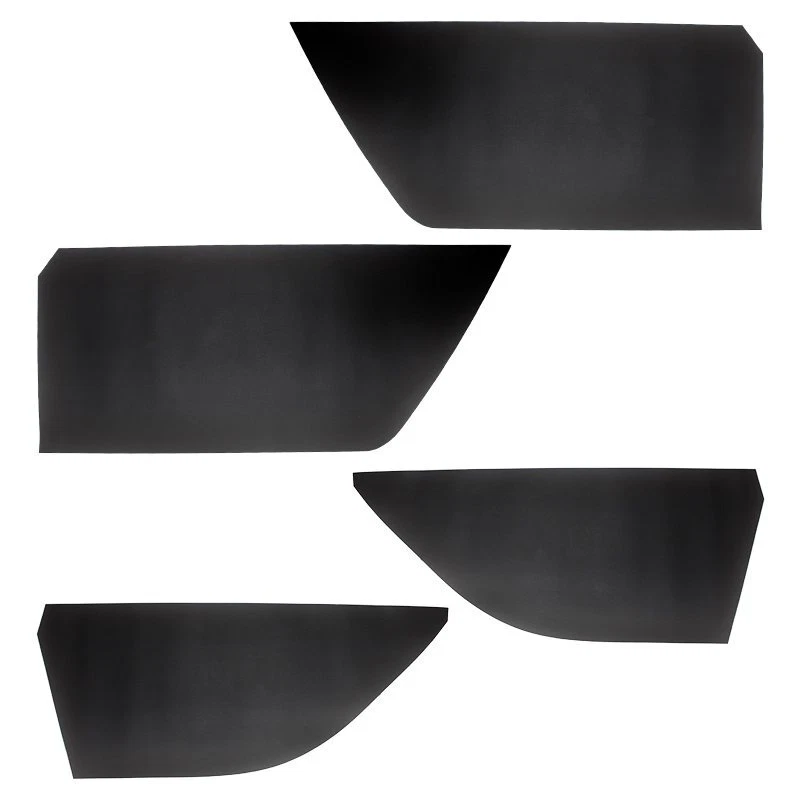 NUEVO Borde de protección de cubierta de panel de puerta delantera y trasera de cuero negro para Toyota Yaris Foto 2 de 4