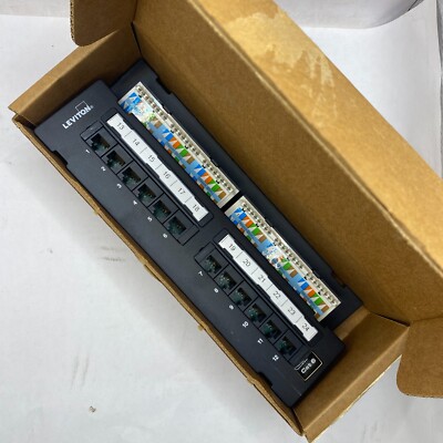 Ortronics OR-PMP5E1289 12PORT,110,MINI PATCH 89D T568A/B CLARITY CAT 5E 