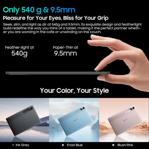 Blackview Tab 90 WiFi Tablet 11 inch Android 15 12GB+128GB 8200mAh Widevine L1 - Picture 6 of 13