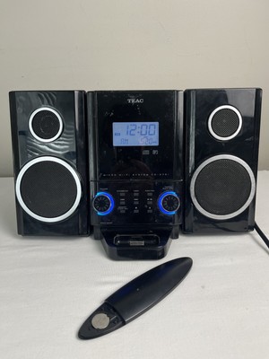 TEAC CD-X70i CD Player Ipod dock Micro Hi-Fi Stereo System W/ Remote Works READ