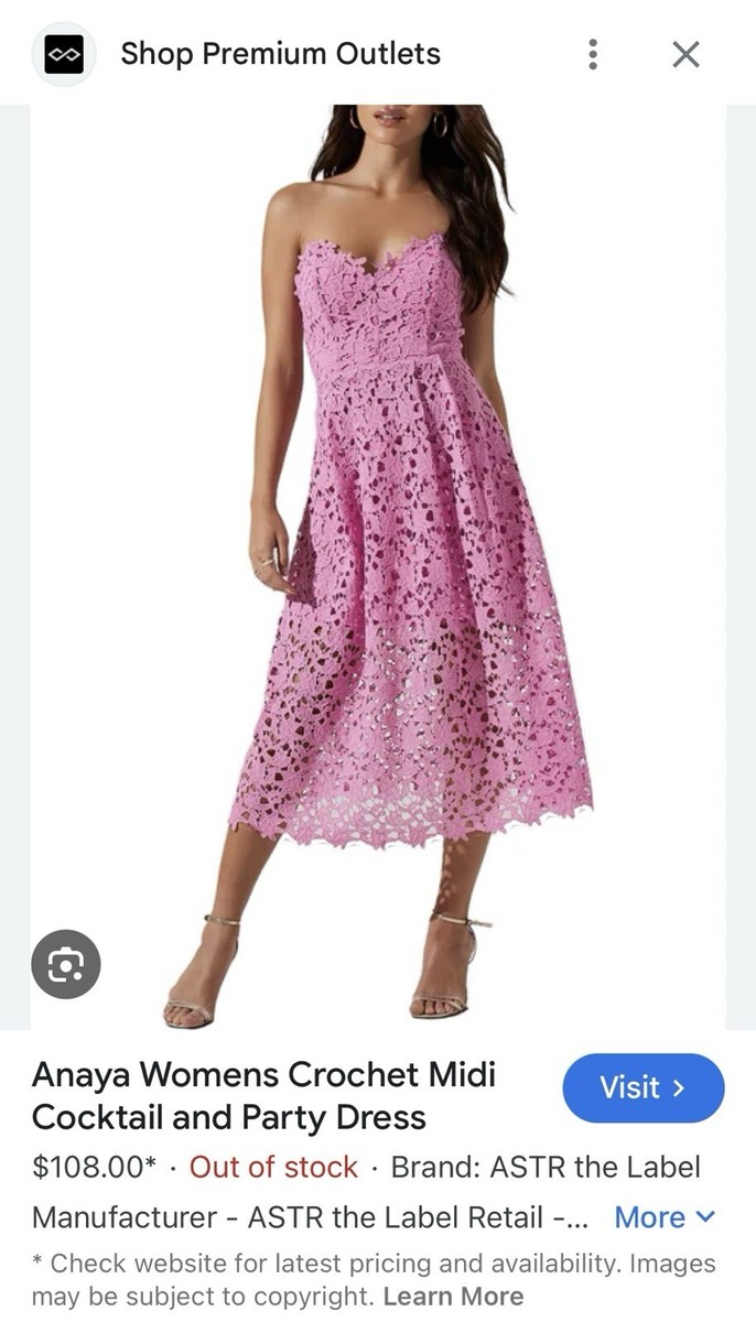 astr the label crochet dress ASTR the Label Women's Priscila Floral Crochet Dress