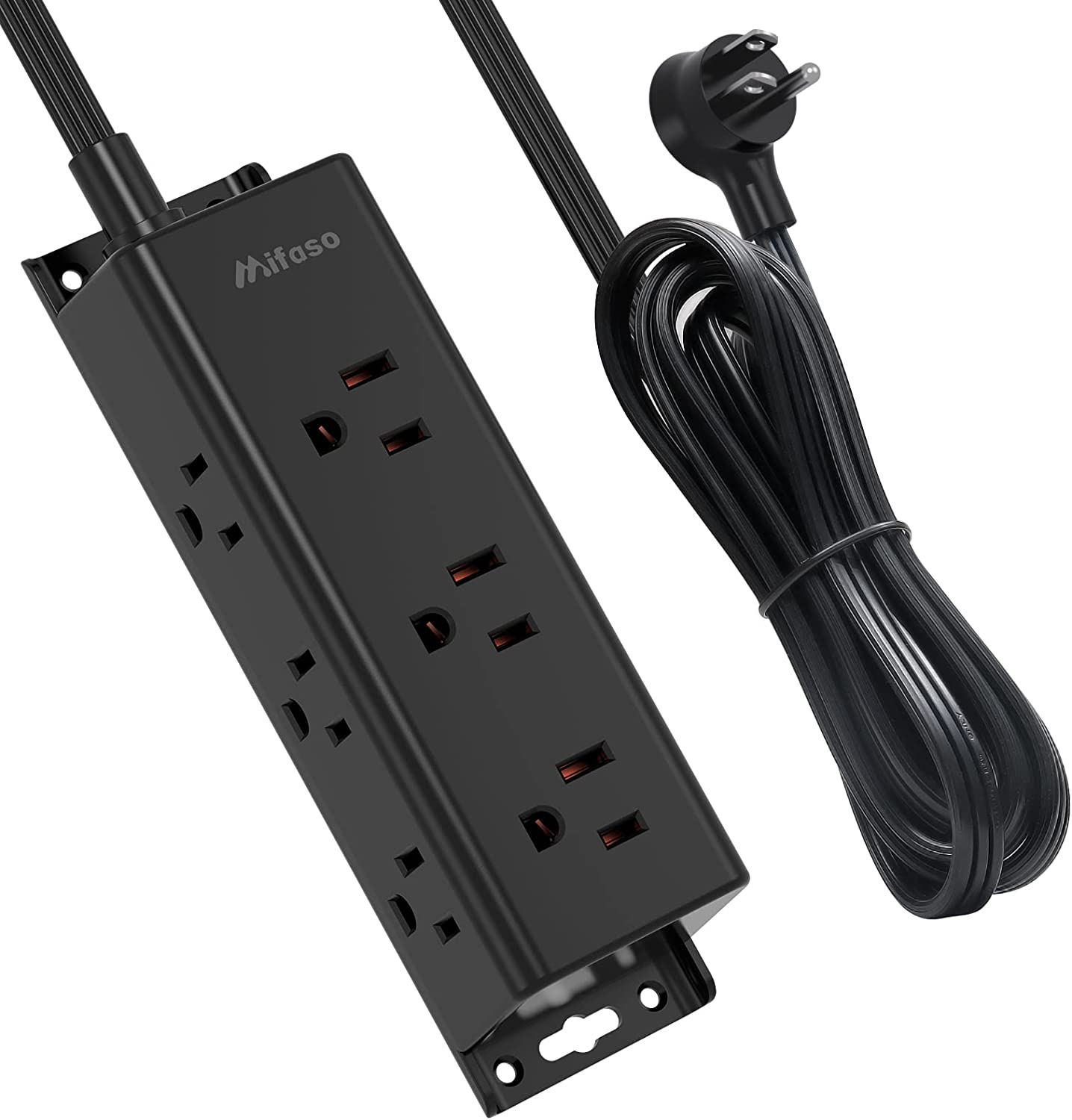 Surge Protector Power Strip - Mifaso 5Ft Exetnsion Cord with Multiple Outlets, 9-image