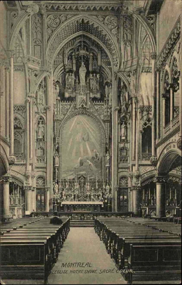MONTREAL Kirche Church Eglise 1911 Vintage Postcard Kanada Canada Nordamerika - Bild 1 von 2
