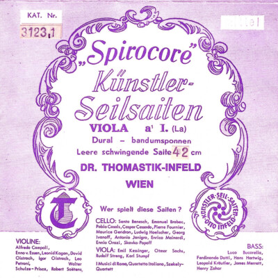 Thomastik Infeld Spirocore Viola 42'' einzelne A-Saite 3213.1 - mittlere Spannung